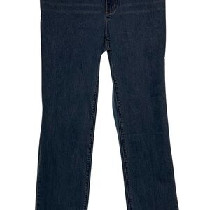 Lands’ End High Rise Straight Jeans Size 10 Tall.